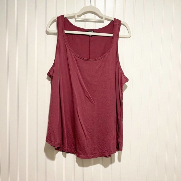 torrid Tops - Torrid Purple Scoop Neck Tank Size 1X
